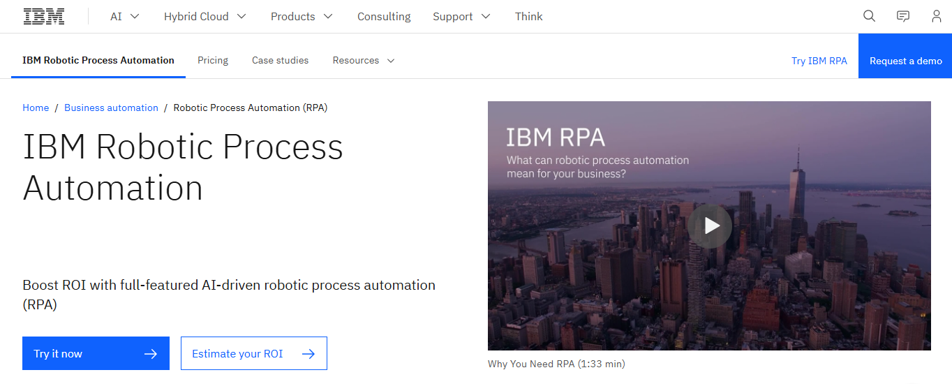 IBM Robotic Process Automation 