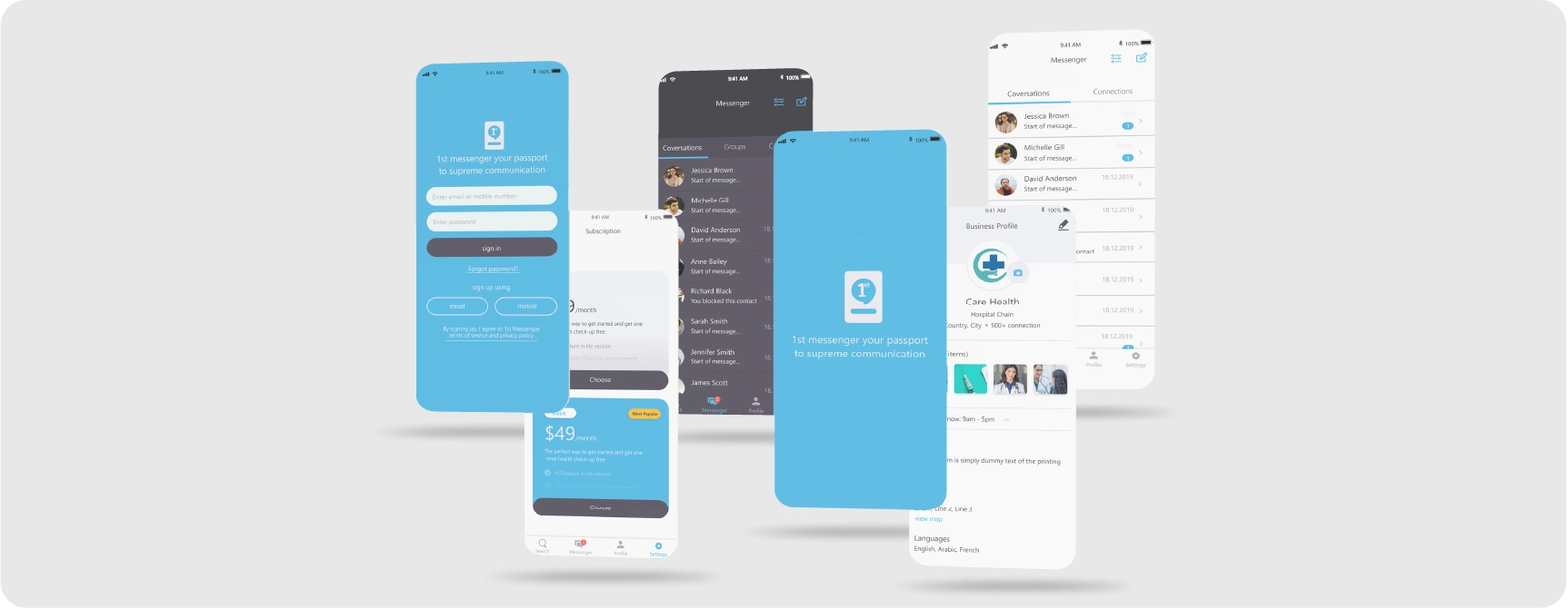1st Messenger – Robust Mobile App Development